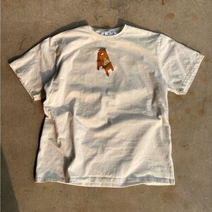 Off White Pilon Safety Boxy White Tee